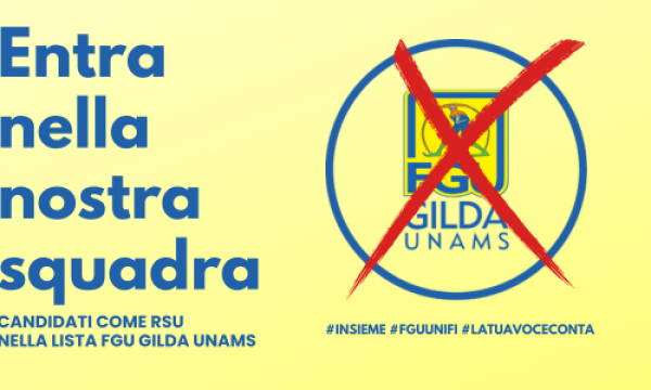 Candidati come RSU nella lista FGU GILDA UNAMS!