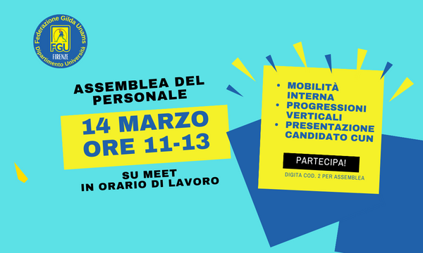 marted&igrave; 14 marzo 2023 ore 11-13 on line